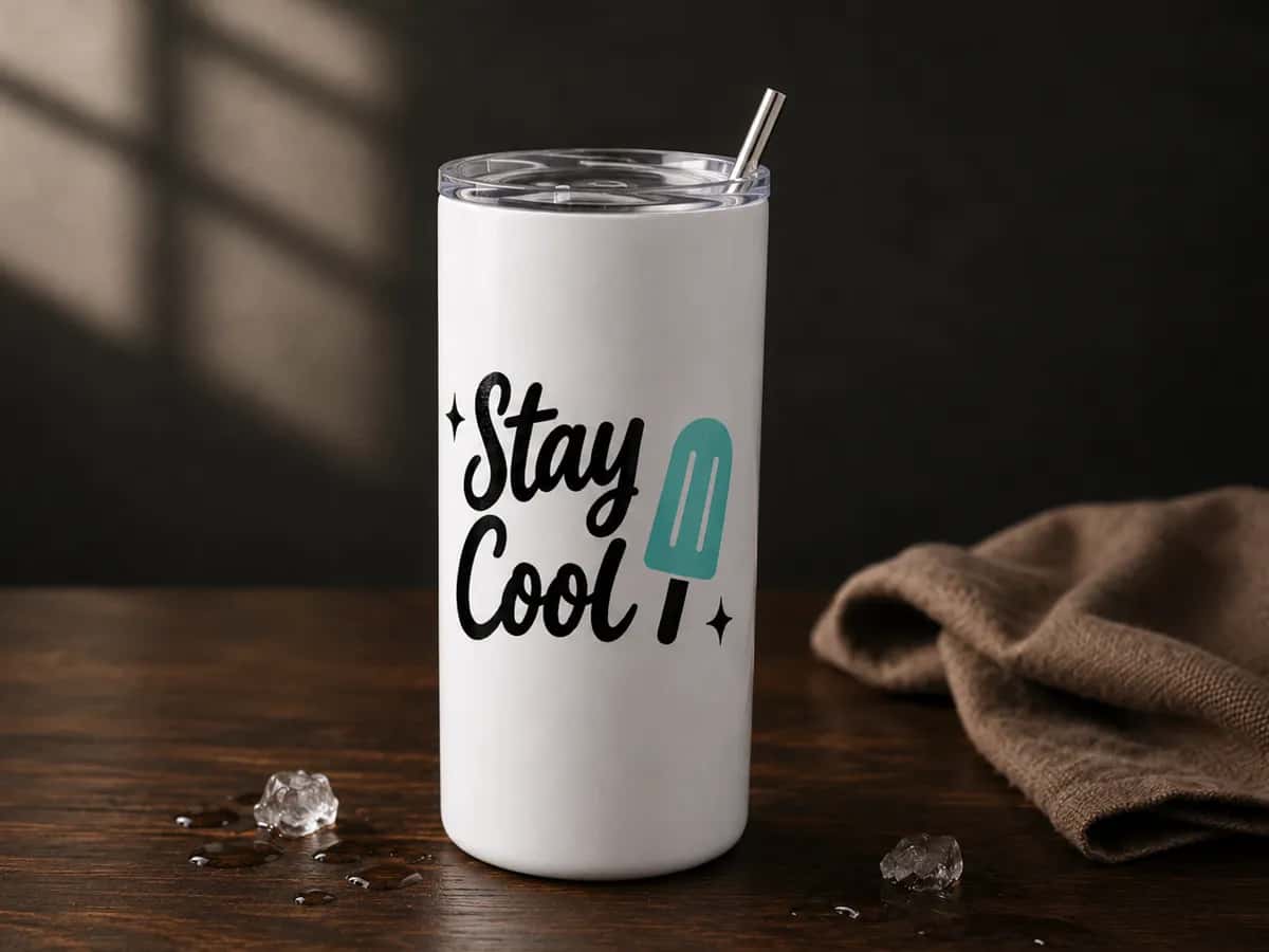 A “Stay Cool” tumbler